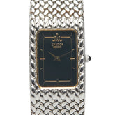 セイコー クレドール 腕時計 2F70-5341 クオーツ ブラック文字盤 ステンレススチール レディース SEIKO 【中古】