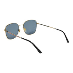 グッチ ウェリントン UVカット サングラス GG0837SK ブラック ゴールド ブルー プラスチック メッキ レディース GUCCI 【中古】