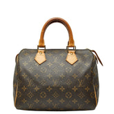 ルイ ヴィトン モノグラム スピーディ25 ミニボストンバッグ ハンドバッグ M41528 ブラウン PVC レザー レディース LOUIS VUITTON 【中古】