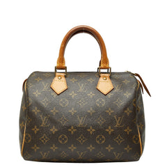 ルイ ヴィトン モノグラム スピーディ25 ミニボストンバッグ ハンドバッグ M41528 ブラウン PVC レザー レディース LOUIS VUITTON 【中古】