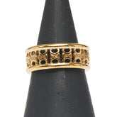 セリーヌ トリオンフ マルチリング リング 指輪 #50 ゴールド メッキ レディース CELINE 【中古】