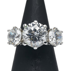 ジャスティンデイビス ラインストーン リング 指輪 SV925 シルバー レディース Justin Davis 【中古】