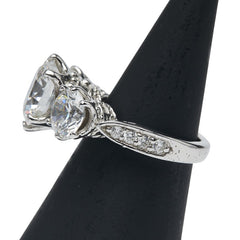 ジャスティンデイビス ラインストーン リング 指輪 SV925 シルバー レディース Justin Davis 【中古】