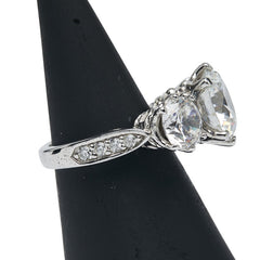 ジャスティンデイビス ラインストーン リング 指輪 SV925 シルバー レディース Justin Davis 【中古】