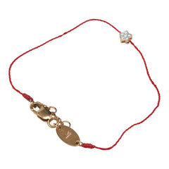 レッドライン チャチャ ブレスレット レッド K18YG イエローゴールド レディース 【中古】