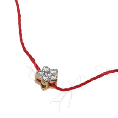 レッドライン チャチャ ブレスレット レッド K18YG イエローゴールド レディース 【中古】