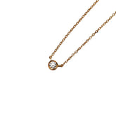 タサキ K18YG イエローゴールド 1P 750 プチペンダントネックレス レディース TASAKI 【中古】