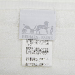 エルメス タオル ソープ 石鹸 3点 セット ホワイト コットン レディース HERMES 【中古】