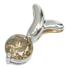 K18WG ホワイトゴールド ダイヤ0.6ct ペンダントトップ レディース 【中古】