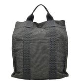 エルメス エールライン アドMM リュック バックパック グレー キャンバス レディース HERMES 【中古】