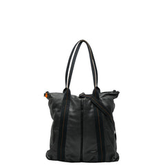 エルメス キャラバンヴェルティカルGM トートバッグ ショルダーバッグ 2WAY ブラック ヴォーデルマ キャンバス レディース HERMES 【中古】