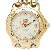 タグホイヤー セル 腕時計 WG1130-K0 クオーツ ベージュ文字盤 ステンレススチール メンズ TAG HEUER 【中古】