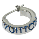 ルイ ヴィトン モノグラム プレイ ピアス 片側のみ M01186 シルバー ブルー メタル レディース LOUIS VUITTON 【中古】