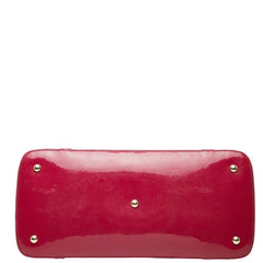 グッチ マイクログッチシマ ハンドバッグ 309614 ピンク エナメル レディース GUCCI 【中古】