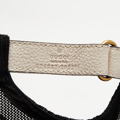 グッチ ロゴ キャップ ベースボールキャップ サイズ:XL 60cm 426887 アイボリー マルチカラー レザー ナイロン メンズ GUCCI 【中古】