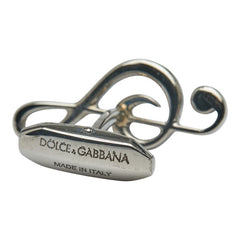 ドルチェアンドガッバーナ ト音記号 カフス シルバー メタル レディース DOLCE&GABBANA 【中古】