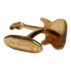 ドルチェアンドガッバーナ ギターモチーフ カフス カフリンクス ゴールド メッキ メンズ DOLCE&GABBANA 【中古】