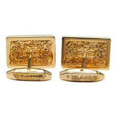 ドルチェアンドガッバーナ トランプ クローバー モチーフ カフス ゴールド メッキ レディース DOLCE&GABBANA 【中古】