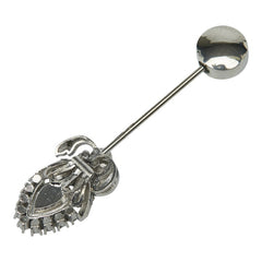 ドルチェアンドガッバーナ ラインストーン ブローチ シルバー ブルー SV925 シルバー レディース DOLCE&GABBANA 【中古】