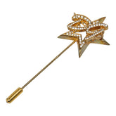 ドルチェアンドガッバーナ スター ラインストーン ブローチ ゴールド メッキ レディース DOLCE&GABBANA 【中古】