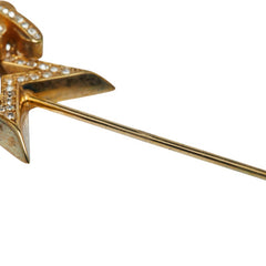 ドルチェアンドガッバーナ スター ラインストーン ブローチ ゴールド メッキ レディース DOLCE&GABBANA 【中古】