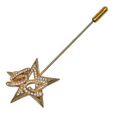 ドルチェアンドガッバーナ スター ラインストーン ブローチ ゴールド メッキ レディース DOLCE&GABBANA 【中古】