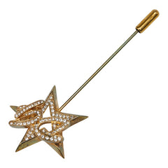 ドルチェアンドガッバーナ スター ラインストーン ブローチ ゴールド メッキ レディース DOLCE&GABBANA 【中古】