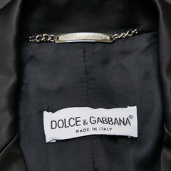 ドルチェアンドガッバーナ テーラードコート サイズ:38 ブラック アセテート ナイロン レディース DOLCE&GABBANA 【中古】
