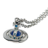 ヴィヴィアンウエストウッド オーブ ラインストーン ネックレス シルバー マルチカラー メタル レディース Vivienne Westwood 【中古】