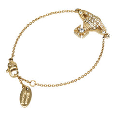 ヴィヴィアンウエストウッド オーブ ラインストーン ブレスレット ゴールド メッキ レディース Vivienne Westwood 【中古】