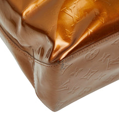 ルイ ヴィトン モノグラム ヴェルニ リードMM トートバッグ M91143 ブロンズ ブラウン パテントレザー レディース LOUIS VUITTON 【中古】