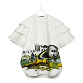 ルイ ヴィトン 2022 リゾートコレクション アウター サイズ:36 RW221A LG3 FMCO91 ホワイト マルチカラー コットン シルク レディース LOUIS VUITTON 【中古】