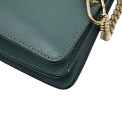 クロエ フェイ スモール 斜め掛け ショルダーバッグ ライトブルー スウェード レザー レディース Chloe 【中古】