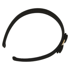 サルヴァトーレフェラガモ ヴァラリボン カチューシャ ブラック ナイロン レディース Salvatore Ferragamo 【中古】