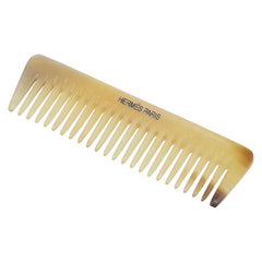 エルメス コーム 櫛 くし ベージュ ブラウン バッファローホーン レディース HERMES 【中古】