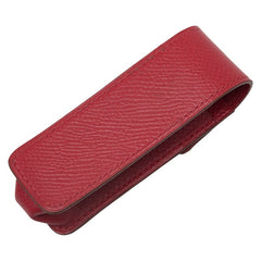エルメス ガムケース リップケース 印鑑ケース レッド レザー レディース HERMES 【中古】