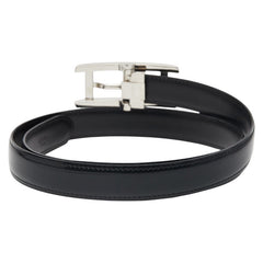 カルティエ ベルト ブラック シルバー レザー メタル メンズ CARTIER 【中古】