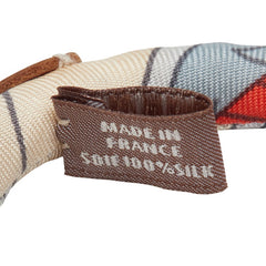 エルメス プティ アッシュ ブリッド ドゥ ソワ ブレスレット ベージュ レッド マルチカラー シルク レディース HERMES 【中古】