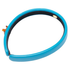 シャネル ココマーク ターンロック モチーフ カチューシャ ヘアアクセサリー ブルー レザー レディース CHANEL 【中古】