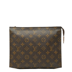 ルイ ヴィトン モノグラム ポッシュ トワレット26 クラッチバッグ M47542 ブラウン PVC レザー レディース LOUIS VUITTON 【中古】