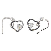 K14 ゴールド キュービックジルコニア ハート ピアス レディース 【中古】