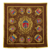 エルメス カレ90 FLVCTVAT NEC MERGITVR パリの紋章 スカーフ ブラウン マルチカラー レディース HERMES 【中古】