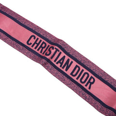 クリスチャンディオール フローラル ミッツァ スカーフ ピンク マルチカラー シルク レディース Christian Dior 【中古】