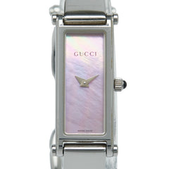 グッチ 腕時計 バングルウォッチ 1500L クオーツ ピンク文字盤 ステンレススチール レディース GUCCI 【中古】