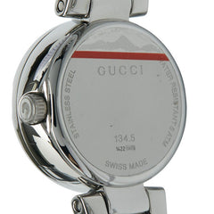グッチ Gバルーン 腕時計 バングルウォッチ 134.5 クオーツ ブラウン文字盤 ステンレススチール レディース GUCCI 【中古】