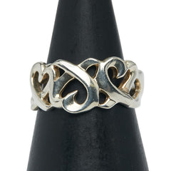 ティファニー トリプルラビングハート リング 指輪 SV925 シルバー レディース TIFFANY&Co. 【中古】