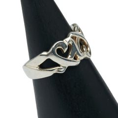 ティファニー トリプルラビングハート リング 指輪 SV925 シルバー レディース TIFFANY&Co. 【中古】