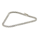 K18WG ホワイトゴールド ダイヤ2.00ct テニスブレスレット レディース 【中古】