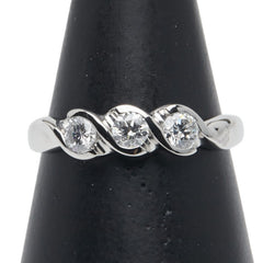 Pt900 プラチナ ダイヤ0.56ct リング 指輪 レディース 17号 【中古】