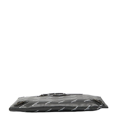 バレンシアガ ロゴプリント クラッチバッグ 362967 ブラック レザー レディース BALENCIAGA 【中古】